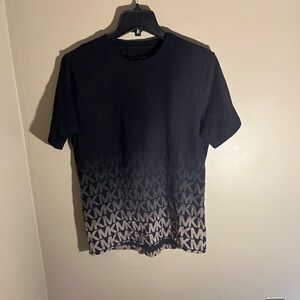 Michael Kors Black and Gray Logo Tee